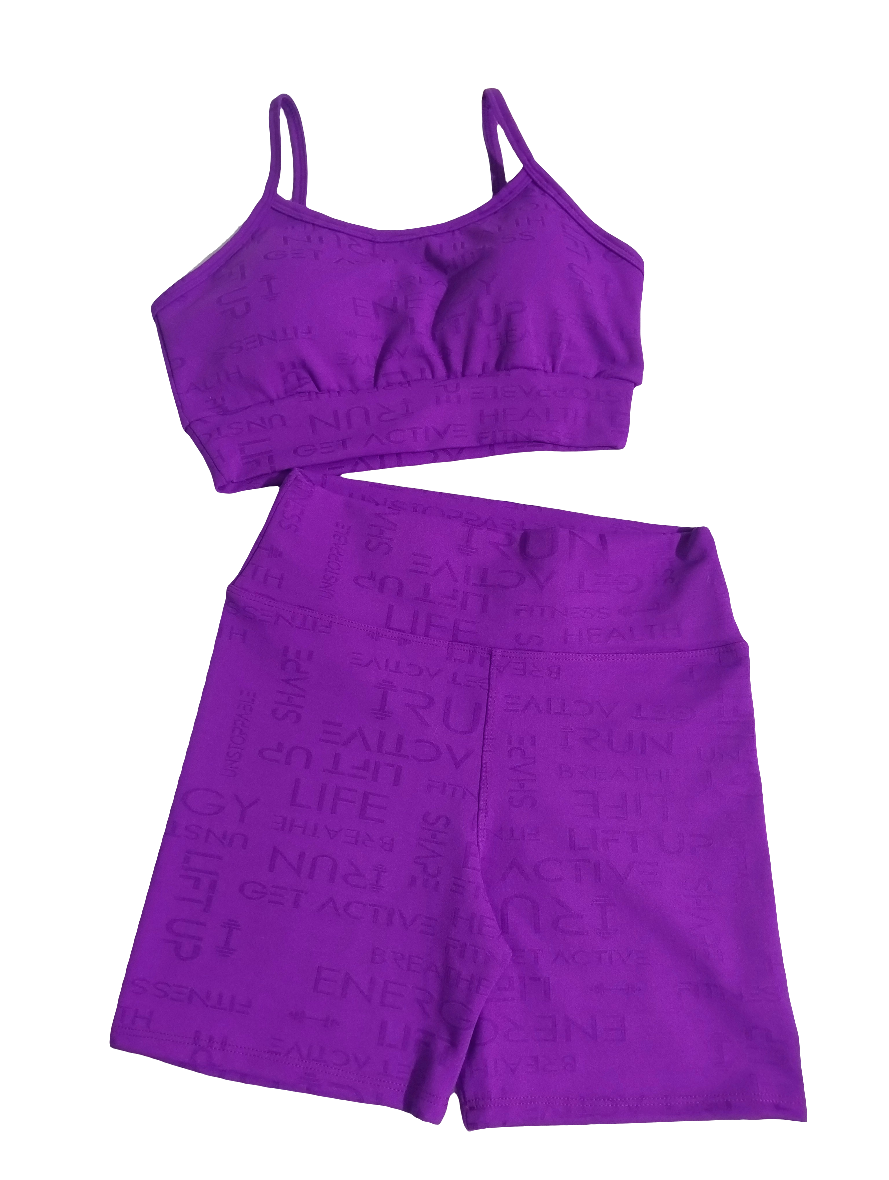 CONJUNTO TOP + SHORT TEXTURIZADO POLIAMIDA